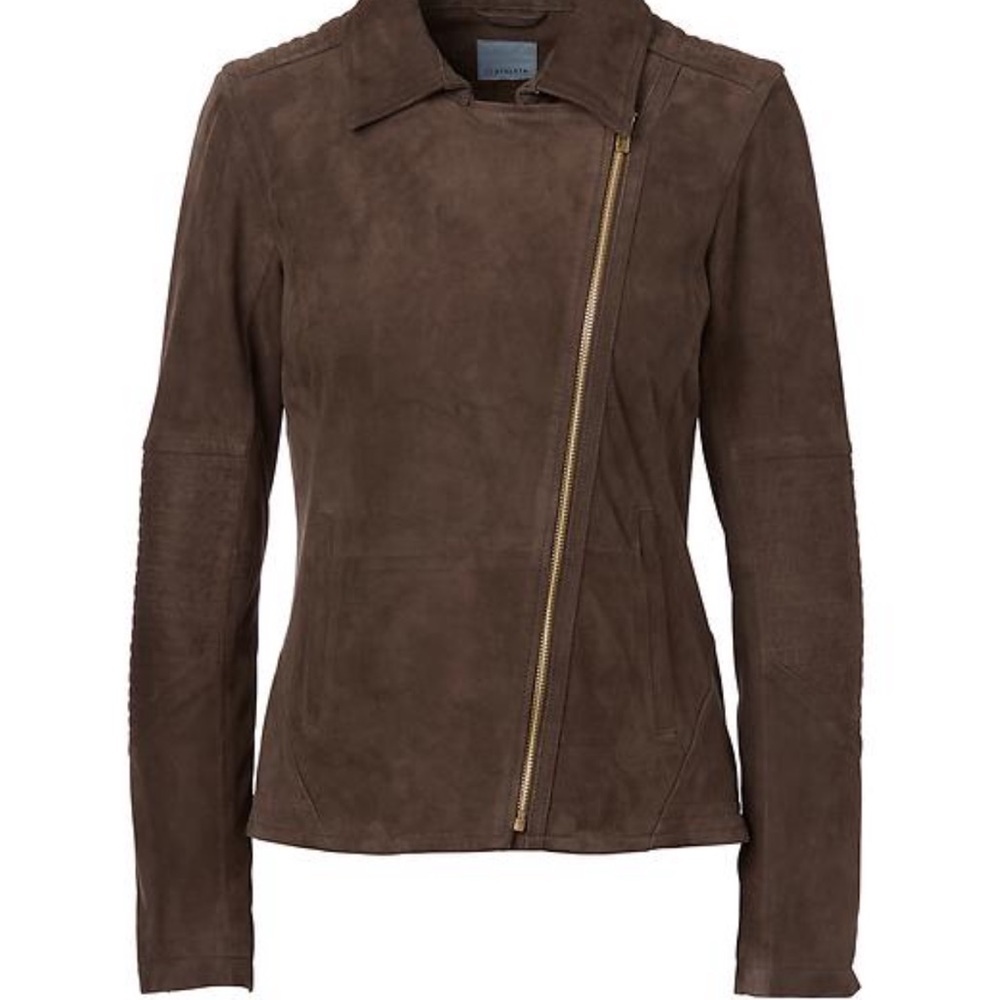 Athleta Helena Suede Moto Jacket - Picture 3 of 6
